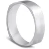 Pompeii3 10k White Gold Mens Hand High Polished Squared Off 6mm Wedding Band In Multi