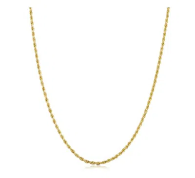 Pompeii3 10k Yellow Gold 1.5-mm Semi Solid Rope Chain Necklace