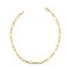 Pompeii3 10k Yellow Gold 3.5-millimeter Figaro Bracelet In Multi