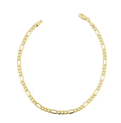 Pompeii3 10k Yellow Gold 3.5-millimeter Figaro Bracelet In Multi