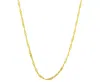 Pompeii3 10k Yellow Gold Singapore Chain Necklace (18 Inches) In Multi