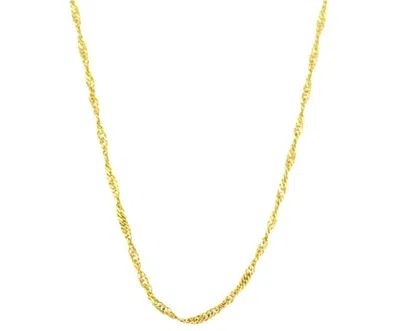 Pompeii3 10k Yellow Gold Singapore Chain Necklace (18 Inches) In Multi