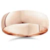 Pompeii3 10mm Dome High Polished Wedding Band 10k Rose Gold In Multi