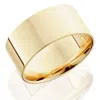 Pompeii3 10mm Flat High Polished Wedding Band 10k Yellow Gold Size Selectable In Gold