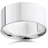 Pompeii3 10mm Flat High Polished Wedding Band 14k White Gold Size Selectable In Multi