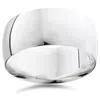 Pompeii3 10mm High Polished Wedding Band 14k White Gold Size Selectable In Multi