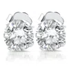 Pompeii3 1.10ct Diamond Studs 14k White Gold Clarity Enhanced In Multi
