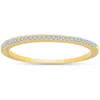 Pompeii3 1/10ct Diamond Wedding Ring 14k Yellow Gold In Silver