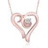 POMPEII3 1/10CT SOLITAIRE DIAMOND HEART PENDANT NECKLACE IN WHITE, YELLOW, OR ROSE GOLD