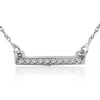 Pompeii3 1/16ct Diamond Bar Pendant Necklace 14k White Gold In Multi