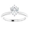 Pompeii3 1/2 Ct Oval Solitaire Diamond Engagement Ring Lab Grown White Or Yellow Gold In Silver