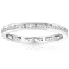 Pompeii3 1/2 Ct Round Diamond Ladies Eternity Wedding Ring 10k White Gold In Multi