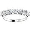 Pompeii3 1/2 Ct Seven Stone Diamond Wedding Ring Lab Grown 14k White Gold In Multi