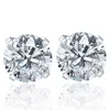 Pompeii3 1/2 Cttw Round Brilliant Cut Diamond Studs 14k White Gold Enhanced In Multi