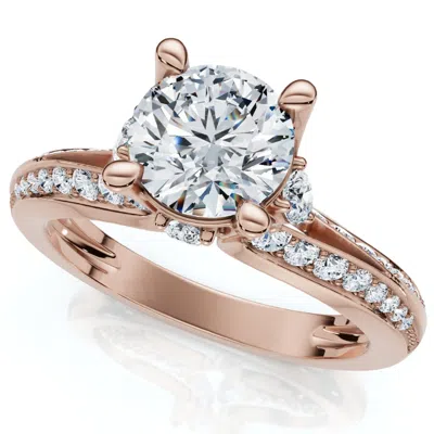 Pompeii3 12.30ct Diamond Wide Fashion Ring Emerald & Oval Cut Gold Lab Grown Band In Silver