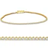 Pompeii3 1.23ct Diamond Lightweight 7" Tennis Bracelet 14k Gold Lab Grown In Multi