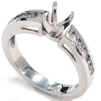 Pompeii3 1/2ct 14k White Gold Diamond Engagement Mount Ring In Multi
