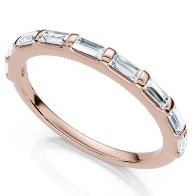 Pompeii3 1/2ct Baguette Diamond Anniversary Stackable Band 14k Gold Or Platinum Lab Grown In Multi