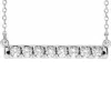 Pompeii3 1/2ct Bar Diamond Pendant Necklace In 14k White Or Yellow Gold Lab Grown In Multi
