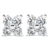 Pompeii3 1/2ct Diamond Eight-stone Studs 14k White Gold In Multi