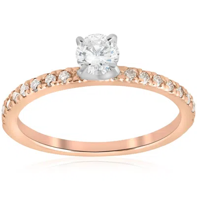 Pompeii3 1/2ct Diamond Engagement Ring 14k Rose Gold In Multi