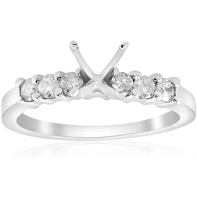 Pompeii3 1/2ct Diamond Engagement Semi Mounting Ring Setting 14k In Multi