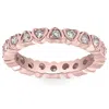 Pompeii3 1/2ct Diamond Heart Eternity Ring In White, Yellow, Or Rose Gold In Multi