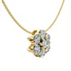 Pompeii3 1/2ct Diamond Pendant Women's Necklace 14k Gold Lab Grown In Gold