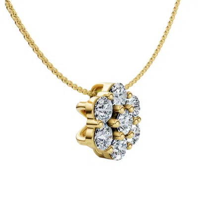 Pompeii3 1/2ct Diamond Pendant Women's Necklace 14k Gold Lab Grown