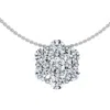 Pompeii3 1/2ct Diamond Pendant Women's Necklace 14k Gold Lab Grown In White