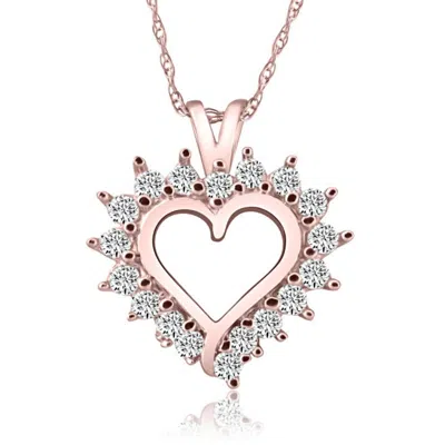 Pompeii3 1/2ct Diamond Petite Diamond Pendant Necklace In 14k White, Yellow, Or Rose Gold