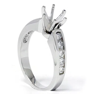 Pompeii3 1/2ct Diamond Semi Mount Engagement Ring 14k White Gold In Multi