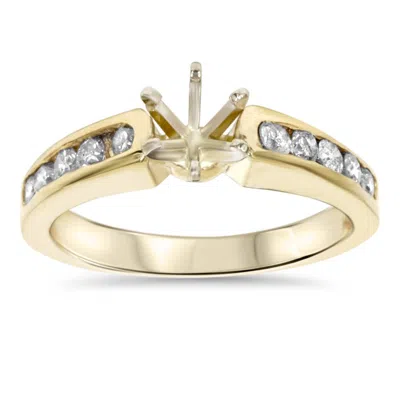 Pompeii3 1/2ct Diamond Semi Mount Engagement Ring Setting Gold In Multi