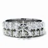 Pompeii3 1/2ct Diamond Semi Mount Engagement Wedding Ring Set In Multi