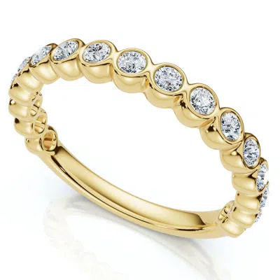 Pompeii3 1/2ct Diamond Wedding Ring Channel Set 14k Gold Or Platinum Lab Grown Ef/vs In Multi