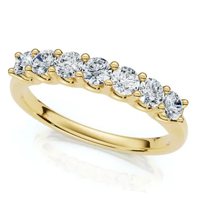 Pompeii3 1/2ct Diamond Wedding Ring Gold U Prong Lab Grown In Silver