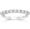 Pompeii3 1/2 Ct Lab Grown Diamond Wedding Ring 14k White Gold In Multi