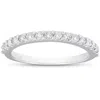 Pompeii3 1/2ct Diamond Wedding Ring Stackable Womens Anniversary Band 10k White Gold In Multi