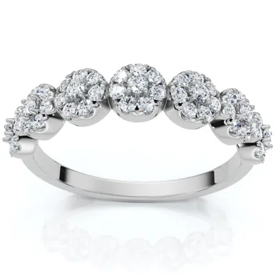 Pompeii3 1/2ct Diamond Wedding Ring Women's Stackable Anniversary Band 10k Gold Lab Grown In Multi