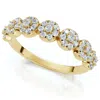 Pompeii3 1/2ct Diamond Wedding Ring Women's Stackable Anniversary Band 10k Gold Lab Grown In Silver