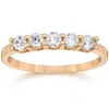 Pompeii3 1/2ct Five Stone Diamond Ring 10k Rose Gold In Multi