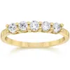 Pompeii3 1/2ct Five Stone Diamond Ring 14k Yellow Gold In Multi