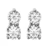 Pompeii3 1/2ct Forever Us Two Stone Diamond Studs Womens Earrings 14k White Gold In Multi