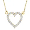 Pompeii3 1/2ct Heart Diamond Pendant In 10k White Or Yellow Gold In Gold