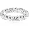 Pompeii3 1/2ct Heart Shape Diamond Eternity Ring 14k White Gold In Multi