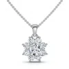 Pompeii3 1/2ct Lexi Diamond Pendant 14k Gold 18" Necklace Lab Grown Ef/vs In White