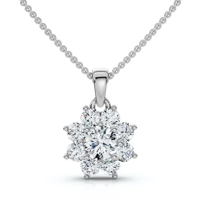 Pompeii3 1/2ct Lexi Diamond Pendant 14k Gold 18" Necklace Lab Grown Ef/vs In White