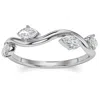 Pompeii3 1/2ct Marquise Diamond Wedding Vine Stackable Ring In White Yellow Or Rose Gold In Silver