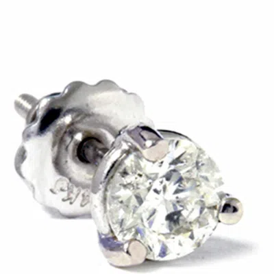 Pompeii3 1/2ct Martini Diamond Stud 14k White Gold In Brown