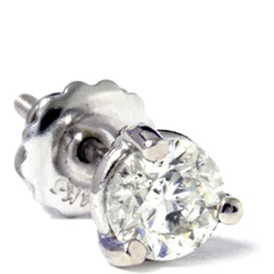 Pompeii3 1/2ct Martini Diamond Stud 14k White Gold In Multi